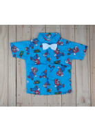 CAMISA SUPER MARIO COM GRAVATA TAM. M